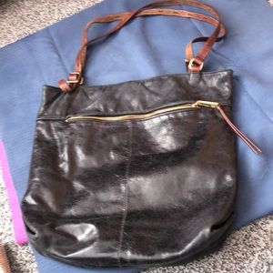 Hobo Black Leather Purse